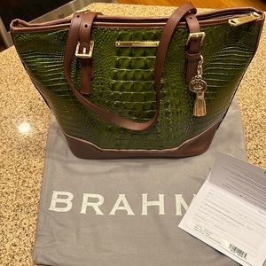 Brahmin Asher - Chive Tri-Texture